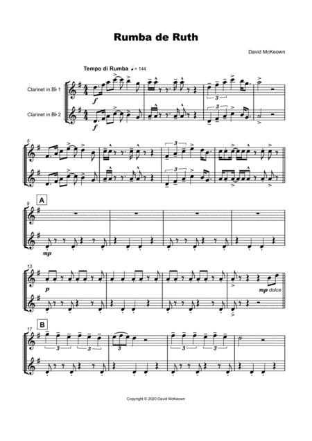 Rumba De Ruth For Clarinet Duet Page 2