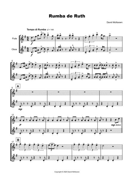 Rumba De Ruth For Flute And Oboe Duet Page 2