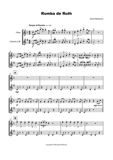 Rumba De Ruth For Oboe And Clarinet Duet Page 2