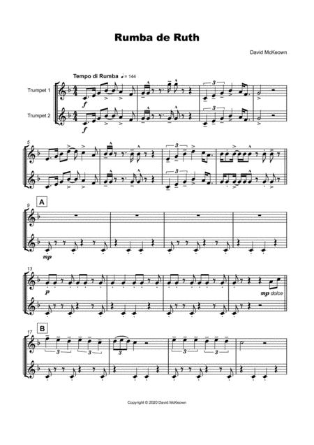 Rumba De Ruth For Trumpet Duet Page 2