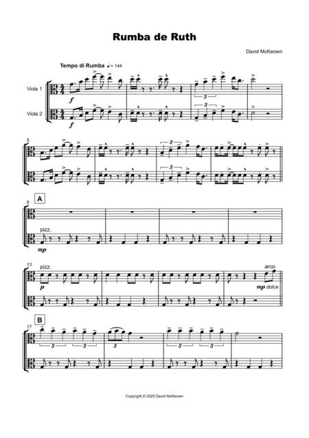 Rumba De Ruth For Viola Duet Page 2