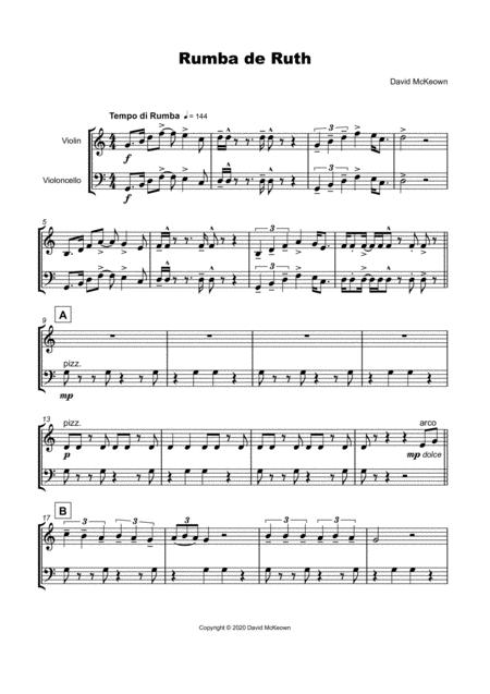 Rumba De Ruth For Violin And Cello Duet Page 2