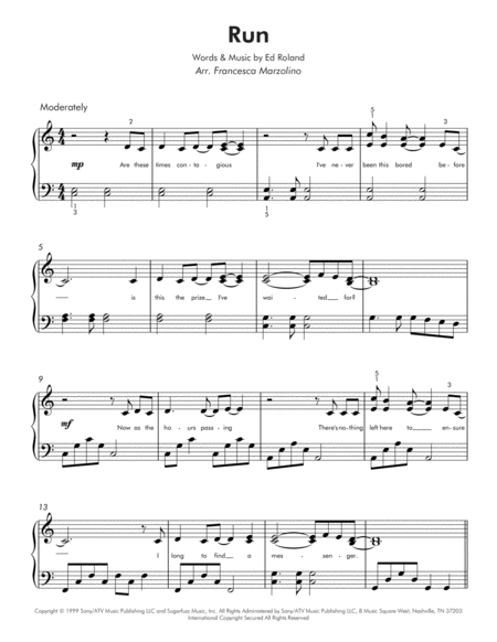 Run Intermediate Piano Page 2