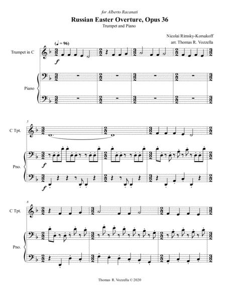 Russian Easter Overture Trumpet Piano Page 2