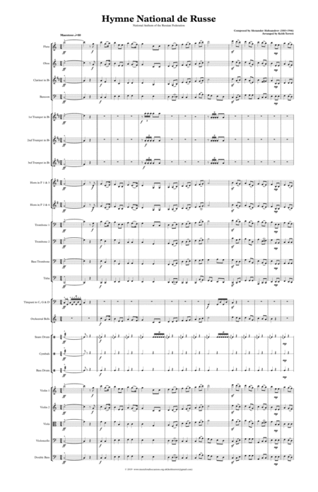 Russian National Anthem For Symphony Orchestra Page 2