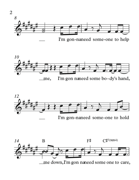 S O B Easy Notes For Voice Leadsheet Page 2