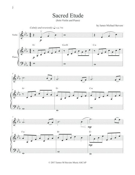 Sacred Etude Violin Piano Page 2