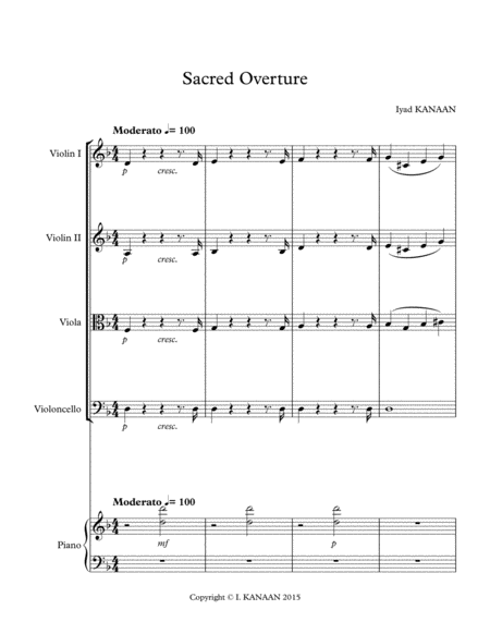 Sacred Overture For Piano Quintet Page 2