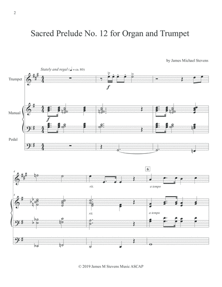 Sacred Prelude No 12 For Trumpet Organ Page 2