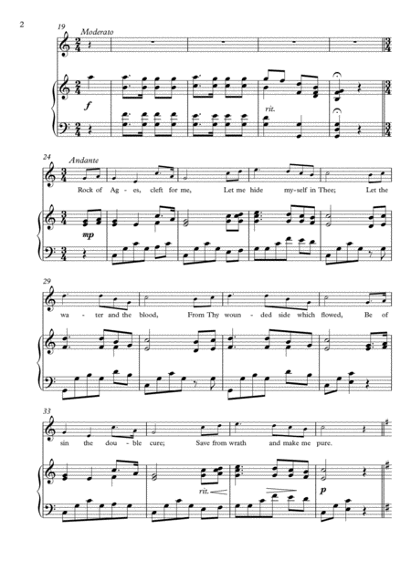 Sacred Song Medley For Piano Page 2
