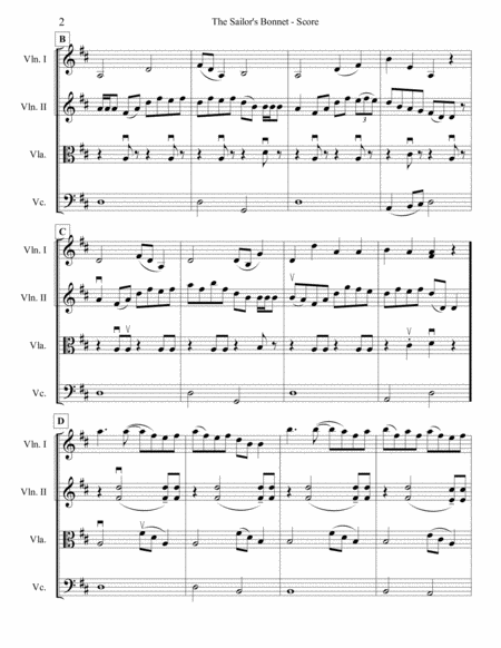 Sailors Bonnet For String Quartet Page 2