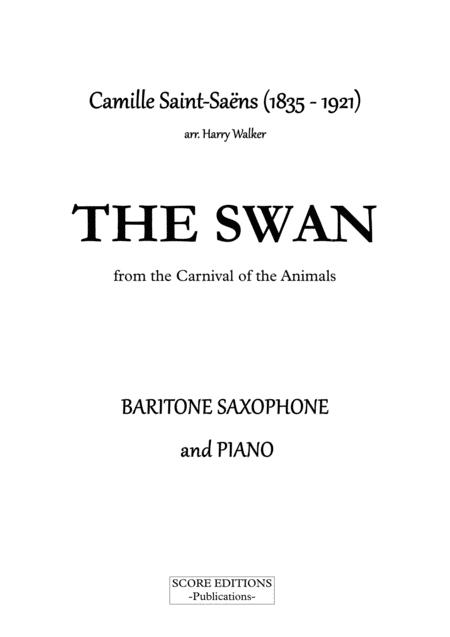 Saint Sans The Swan For Baritone Saxophone And Piano Page 2