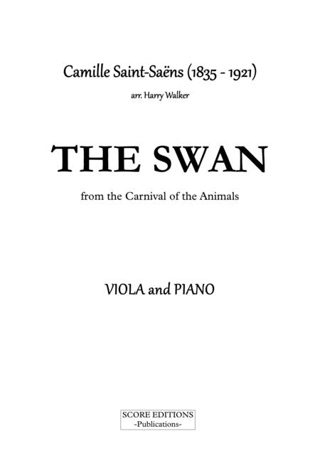 Saint Sans The Swan For Viola And Piano Page 2