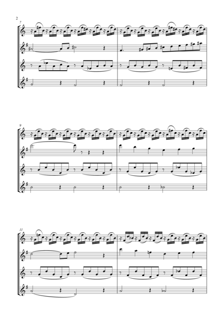 Saint Sans The Swan From Carnival Of The Animals Saxophone Quartet Page 2