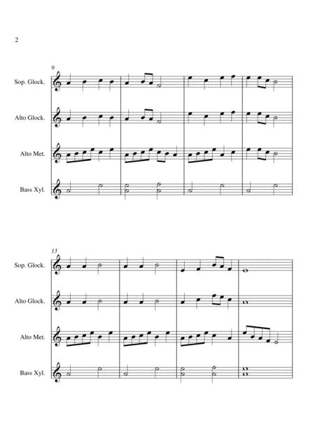 Sakura For Orff Ensemble Page 2