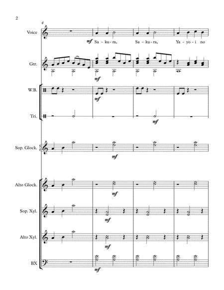 Sakura Orff Ensemble Page 2