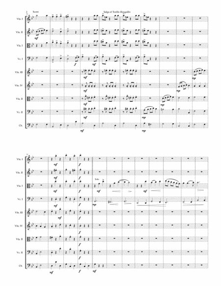 Salga El Torillo Hosquillo Let The Little Wild Bull Out Arranged For String Orchestra Page 2