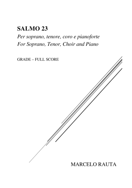 Salmo 23 Per Soli Coro E Pianoforte Psalm 23 For Solo Choir And Piano Page 2