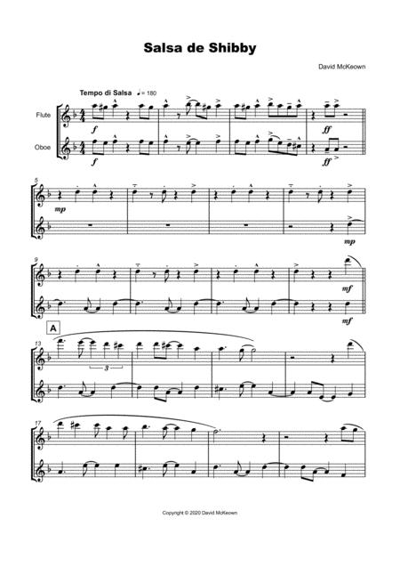 Salsa De Shibby For Flute And Oboe Duet Page 2