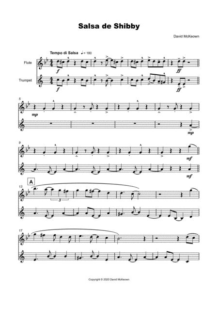 Salsa De Shibby For Flute And Trumpet Duet Page 2