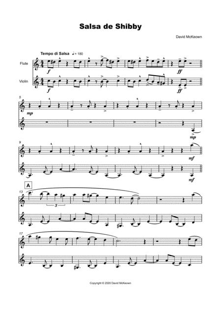 Salsa De Shibby For Flute And Violin Duet Page 2