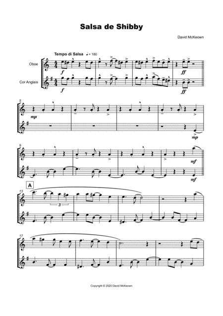 Salsa De Shibby For Oboe And Cor Anglais Duet Page 2