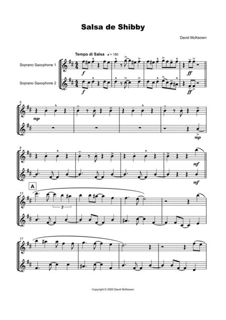 Salsa De Shibby For Soprano Saxophone Duet Page 2