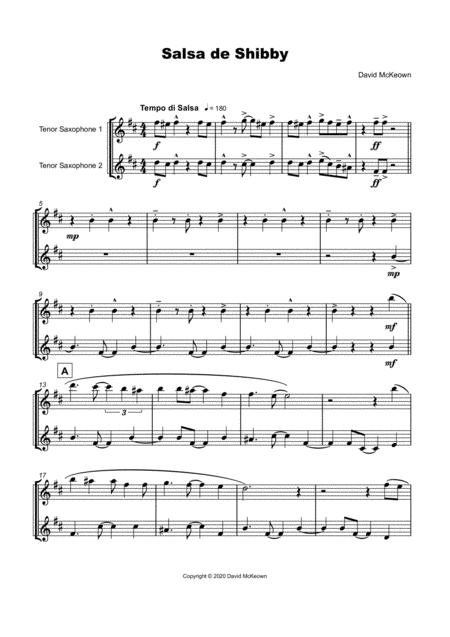 Salsa De Shibby For Tenor Saxophone Duet Page 2