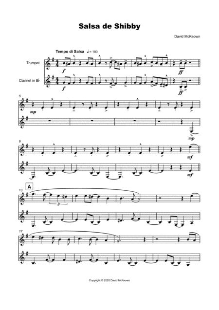 Salsa De Shibby For Trumpet And Clarinet Duet Page 2