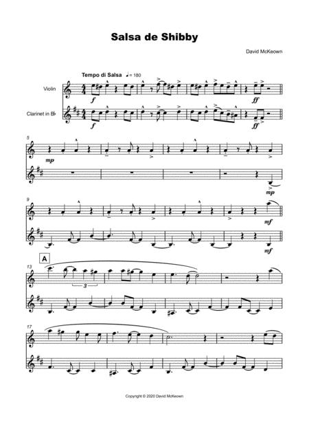 Salsa De Shibby For Violin And Clarinet Duet Page 2