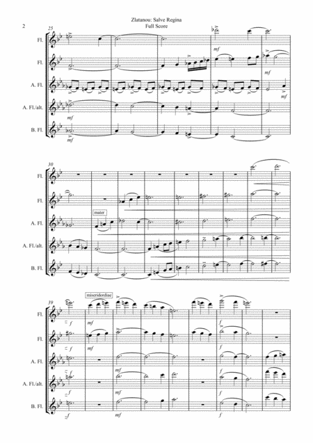 Salve Regina Flute Quartett Page 2