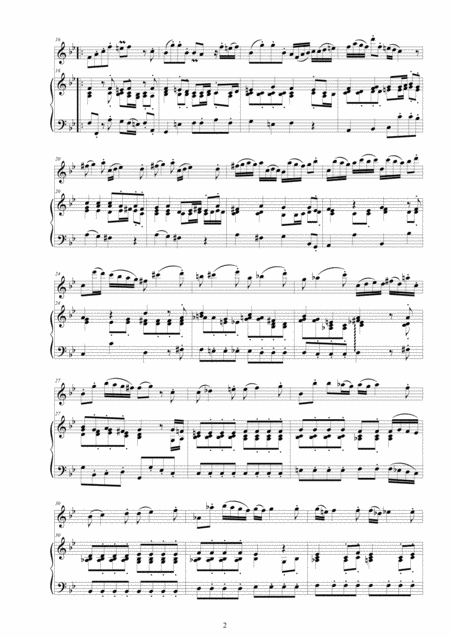 Sammartini G Flute Sonata In B Flat Major Igs26 For Flute And Cembalo Or Piano Page 2