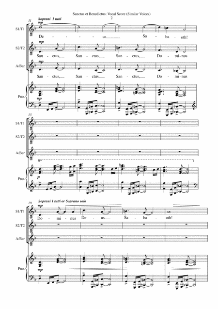 Sanctus Et Benedictus Page 2