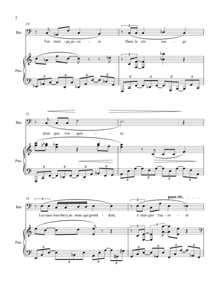 Sang D Encre For Baritone Piano Page 2