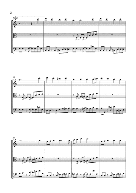 Santa Claus Is Comin To Town String Trio Violin Viola Cello Page 2