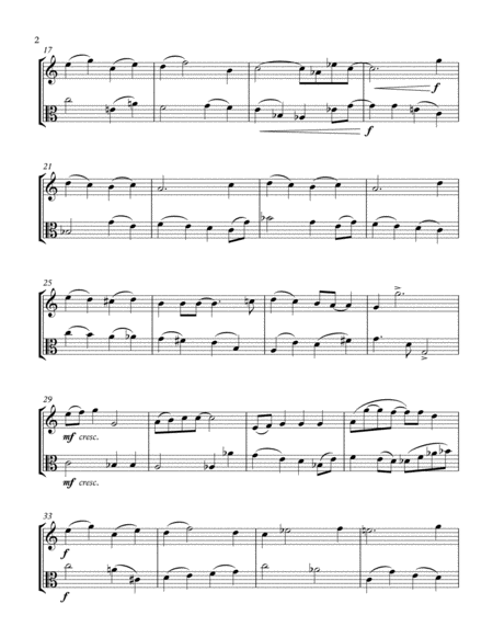 Santa Claus Is Comin To Town Violin Viola Duet Page 2