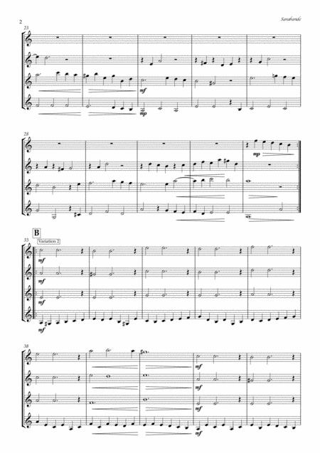 Sarabande From Keyboard Suite In D Minor Hwv 437 For Trumpet Quartet Page 2