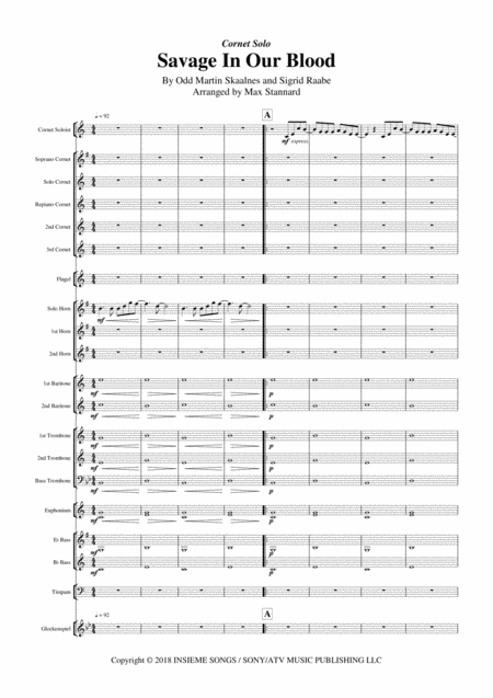 Savage In Our Blood Cornet Solo Page 2