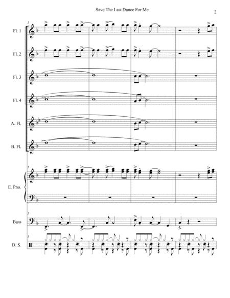 Save The Last Dance For Me Flute Choir Page 2