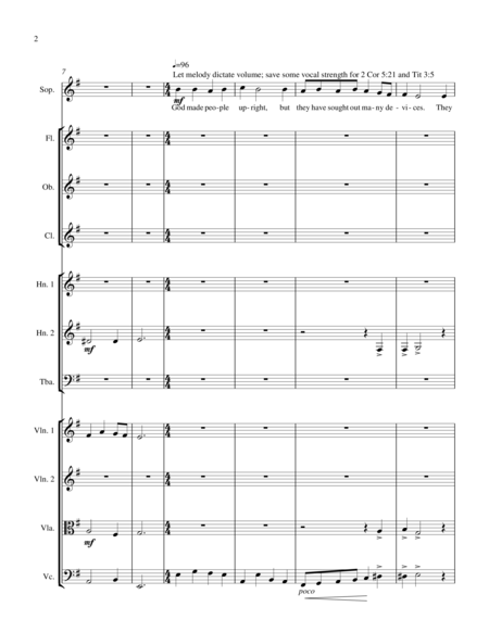 Saved From Sin For Soprano Solo And Orchestra Part 1 Of 2 Piano Version And Individ Parts Are In Part 2 Page 2