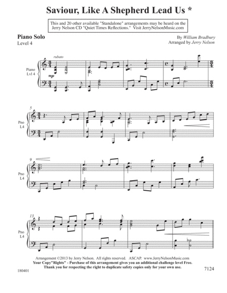 Savior Like A Shepherd Lead Us 2 For 1 Piano Standalone Arr S Page 2