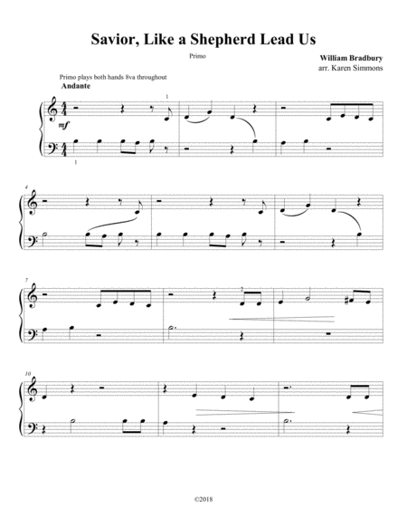 Savior Like A Shepherd Lead Us Piano Duet Page 2
