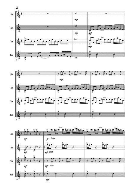 Saxomatic For Saxophone Quartet Satb Page 2