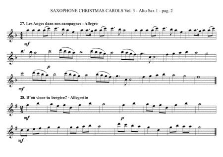 Saxophone Christmas Carols Vol 3 13 World Famous French Carols For Sax Quartet Satb Or Aatb Page 2