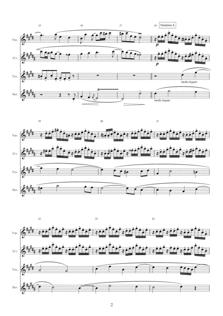 Saxophone Qartet Prelude No 24 Bwv869 Page 2