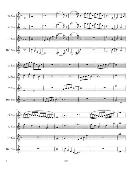 Saxophone Quartet No 4 Page 2