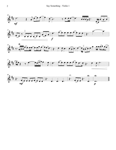 Say Something String Quartet Page 2