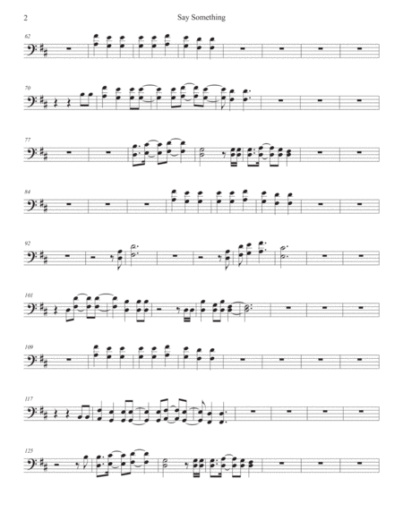 Say Something Trombone Original Key Page 2