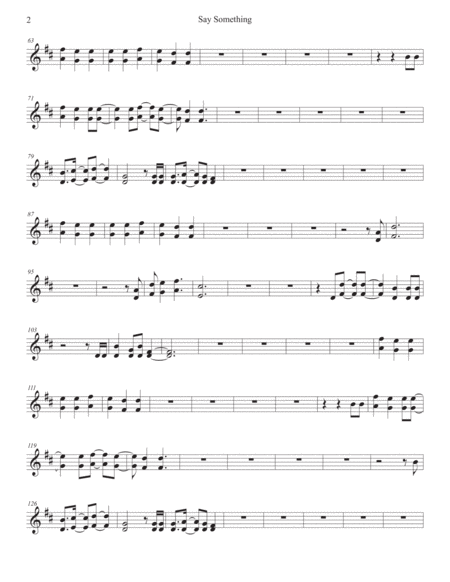 Say Something Violin Original Key Page 2