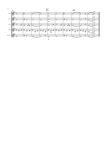 Scarborough Fair For Clarinet Quintet Page 2